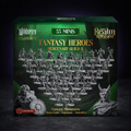 55 Unbemalte Helden-Spielercharakter-Miniaturen für DnD