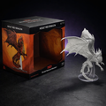 Ausgewachsener Roter Drache Große Miniatur Unbemalt für DnD