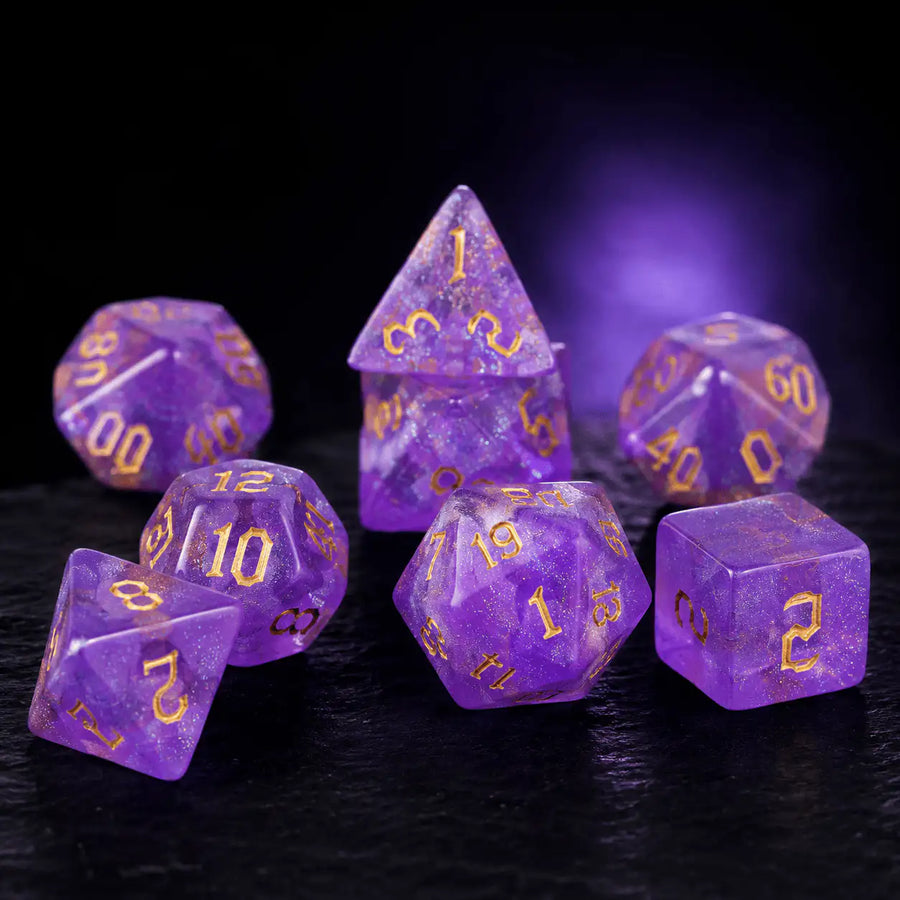 Wanderer's Sharp-Edge Dice Set, DnD dice for D&D players