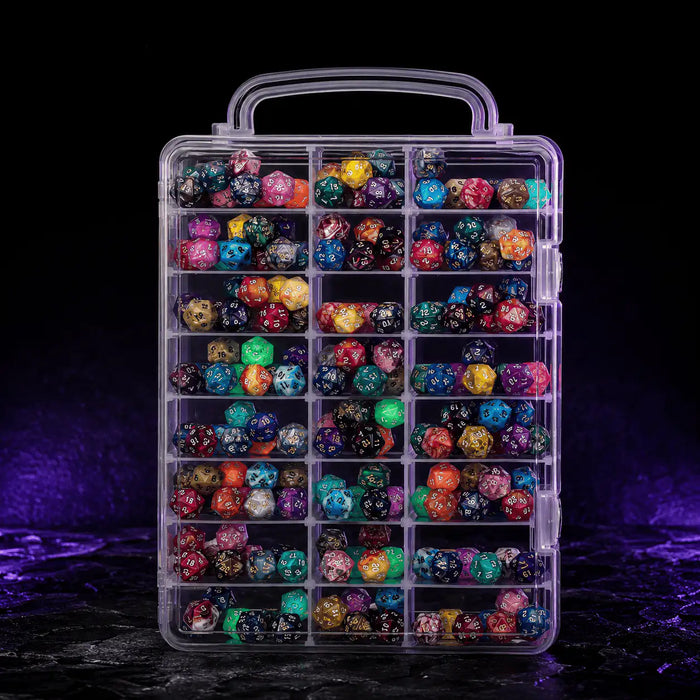 Transparent Dice Storage Case in 1, DnD dice storage