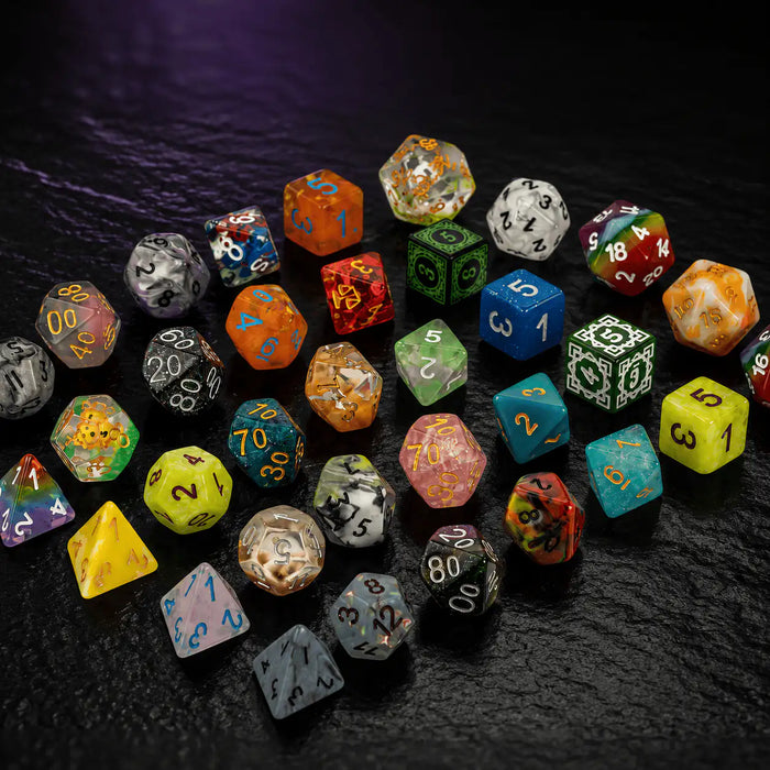 Mystery Dice Set in 7pcs Dice Set, DnD dice